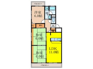 シティーパル南茨木の物件間取画像